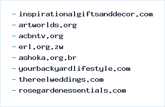 Sample of aged domains currently available for rent